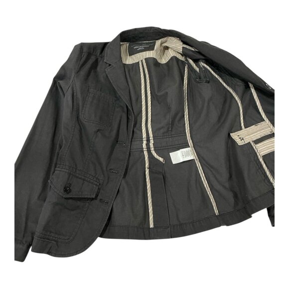 Eddie Bauer Women's Utility Jacket, Size 4, Charcoal Black Multi-Flap Pockets - Picture 4 of 16